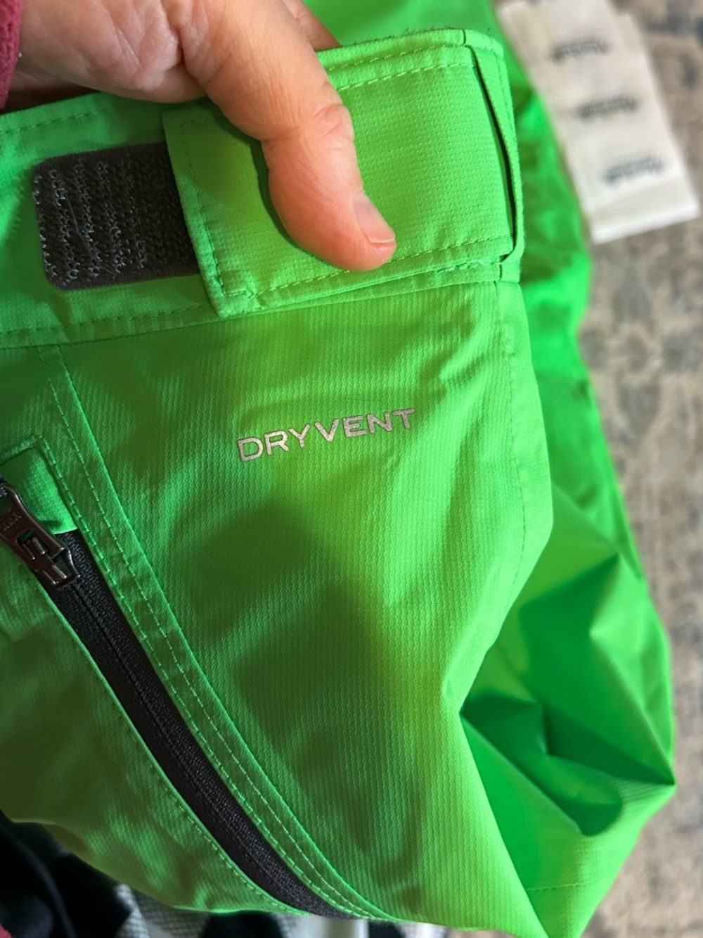 The North Face Kids Youth Boys Large 14 16 Neon Green Waterproof Ski Pant - Picture 6 of 7